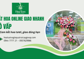 Đặt hoa online giao nhanh Gò Vấp cam kết hoa tươi, giao đúng hẹn