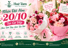 Nhận Đặt Hoa 20/10 Tại Gò Vấp – Hoa Tươi Đẹp, Giao Tận Nơi