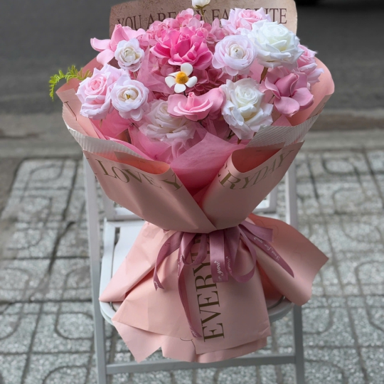 Bó hoa sáp Pink Harmony 