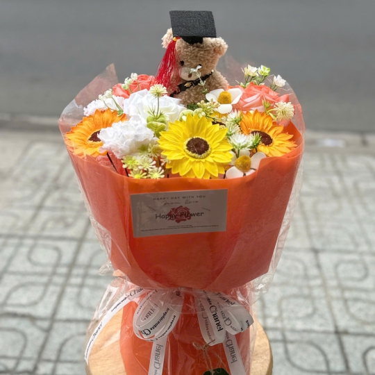 ó hoa sáp tốt nghiệp hướng dương gấu cử nhân  