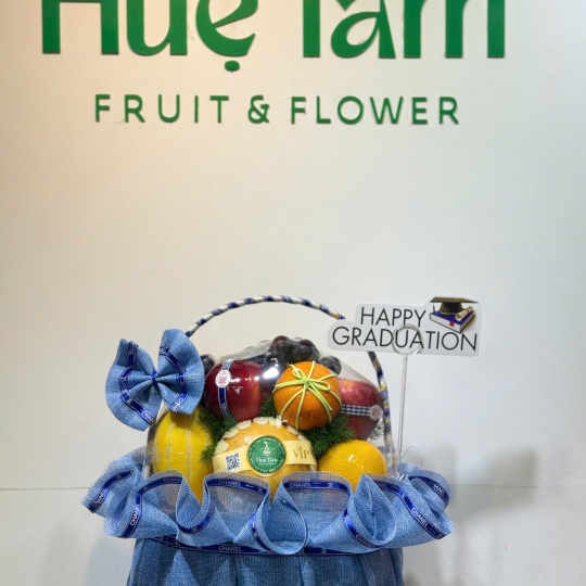 Giỏ Trái Cây Tốt Nghiệp Happy Graduation – Món Quà Chúc Mừng Ý Nghĩa  