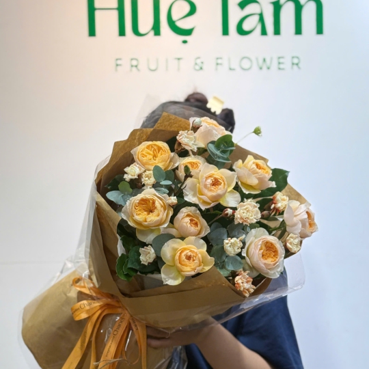 Bó Hoa Hồng Kem Juliet Thanh Lịch 