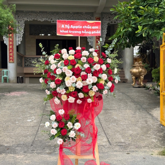 ❤️ Kệ Hoa Khai Trương Phú Quý Khai Hoa 