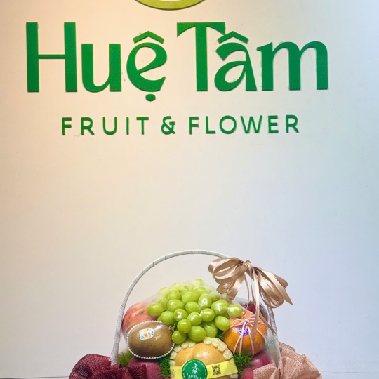 🍇❤️ Giỏ Trái Cây Tươi – Hồng Ngọc Thịnh Vượng 