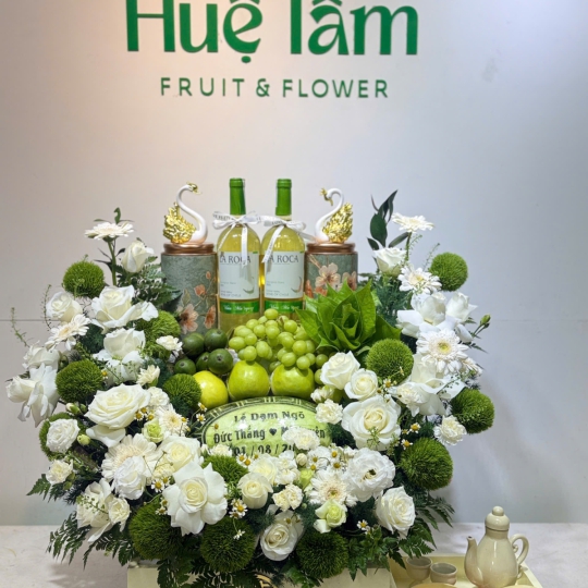 Mâm Quả Bạch Ngọc Song Hỷ – Tinh Hoa Hạnh Phúc  