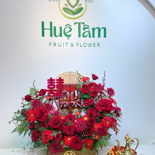 Mâm Quả Hỷ Phúc Đại Cát – Sắc Đỏ Phồn Vinh  