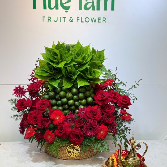 Mâm Quả Hỷ Phúc Đại Cát – Sắc Đỏ Phồn Vinh  