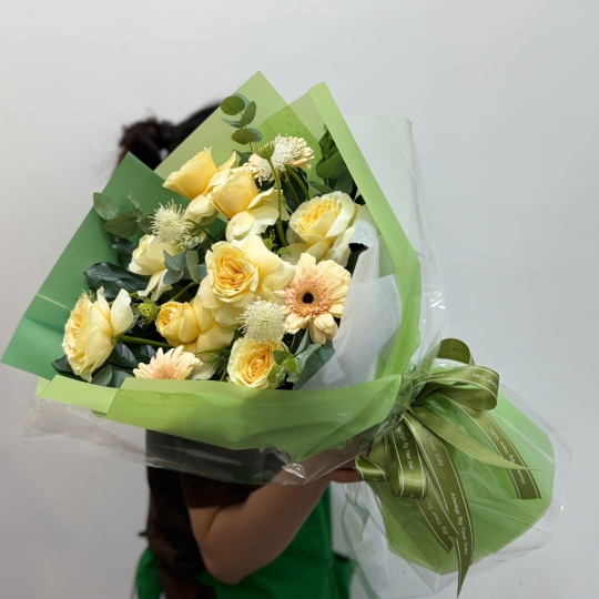 Bó Hoa Hồng Vàng Nắng Mai – Tươi Sáng An Vui 