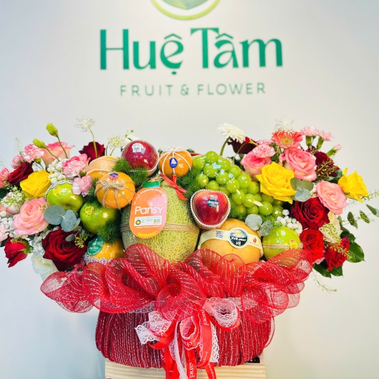 GIỎ TRÁI CÂY HIỆN ĐẠI HẠNH PHÚC VIÊN MÃN  