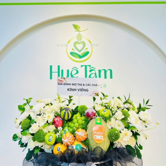 GIỎ TRÁI  CÂY HIỆN ĐẠI KÍNH VIẾNG  