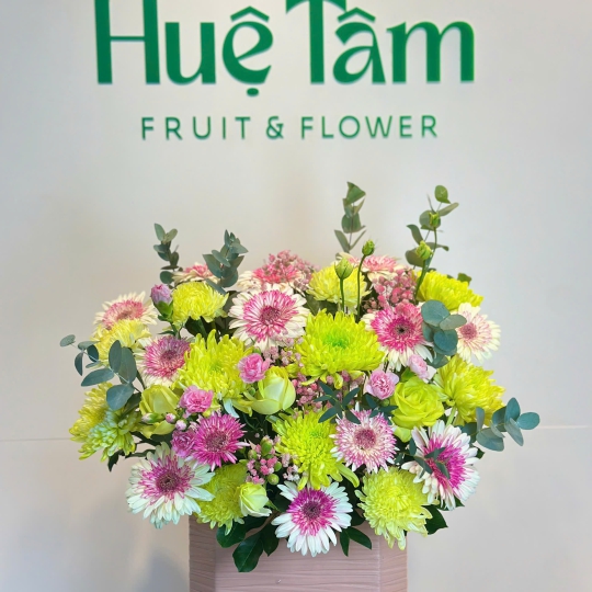 🌸 Giỏ Hoa Sắc Xuân Tươi Mới 🌸 