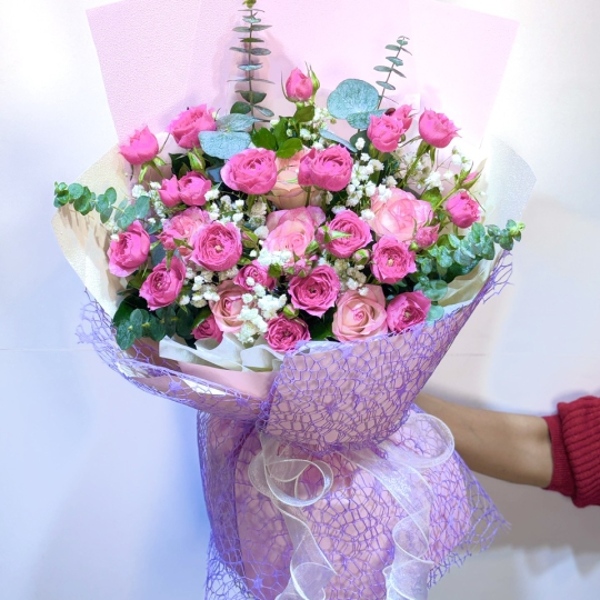 Bó Hoa Hồng Sương Mơ 