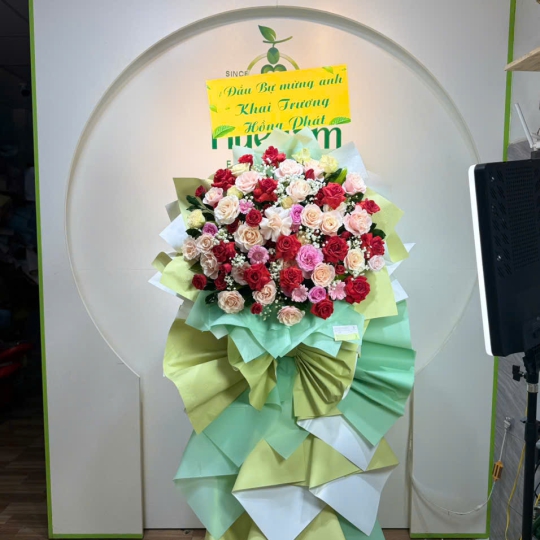 ✨ Kệ Hoa Khai Trương Cát Hỷ Vinh Hoa 