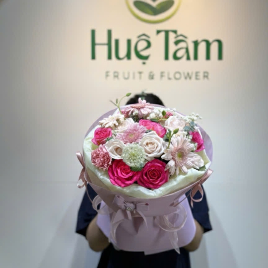 ✨ Bó Hoa Hồng Phấn Ngọc Ái Dịu Êm ✨ 
