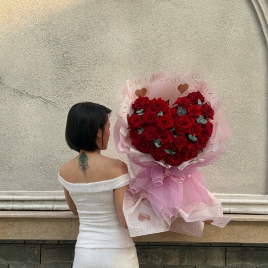 💖 Bó Hoa Valentine Trái Tim Vĩnh Cửu💖 Bó Hoa Valentine Trái Tim Vĩnh Cử 