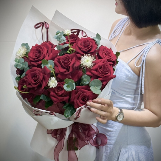 💖 Bó Hoa Hồng Đỏ – Lời Yêu Nồng Cháy 