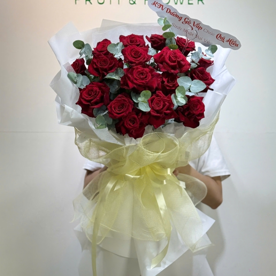 ❤️‍🔥 Bó Hoa Hồng Đỏ – Lửa Yêu Bất Diệt 