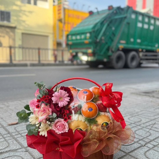 ❤️ Giỏ Trái Cây Quà Tặng – An Khang Thịnh Vượng 🍊🎁 