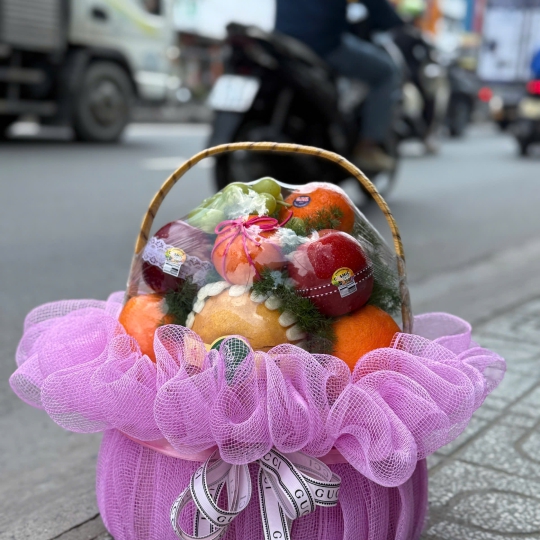 🍇 Giỏ Trái Cây Quà Tặng – Hồng Phúc Sum Vầy 
