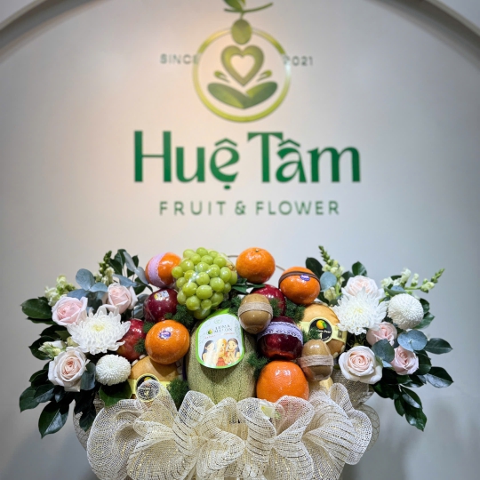 🍈 Giỏ Trái Cây Premium – Ngọc Lộc An Nhiên 