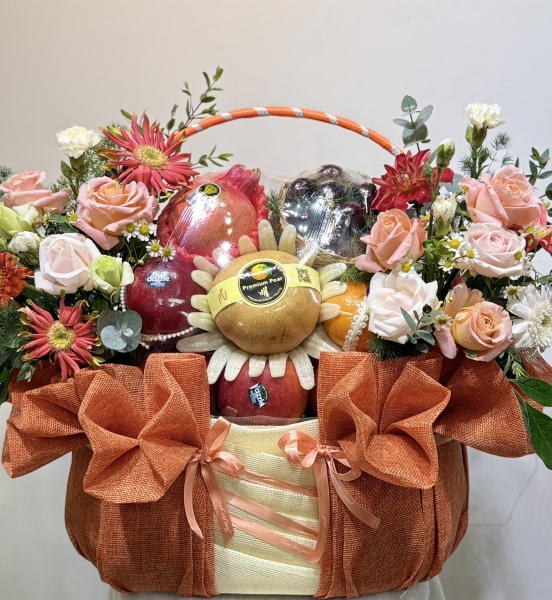 🍑 Giỏ Trái Cây Hoa Tươi Phúc Lộc An Khang