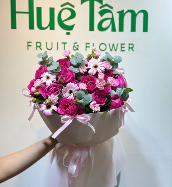 Bó Hoa Hồng Tím Mộng Mơ – Sắc Xuân Dịu Dàng