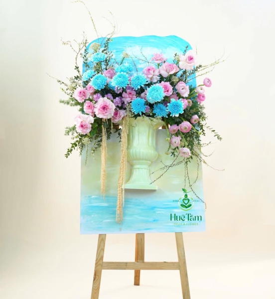 Kệ Hoa Khai Trương Mẫu Gỉa Bình