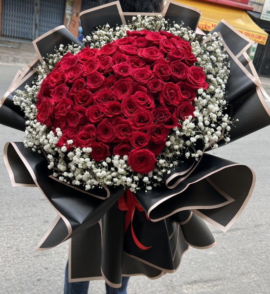 Bó Hoa Hồng Trái Tim