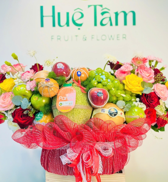 GIỎ TRÁI CÂY HIỆN ĐẠI HẠNH PHÚC VIÊN MÃN
