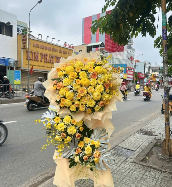 ✨ Kệ Hoa Khai Trương Vàng Son Thịnh Vượng ✨