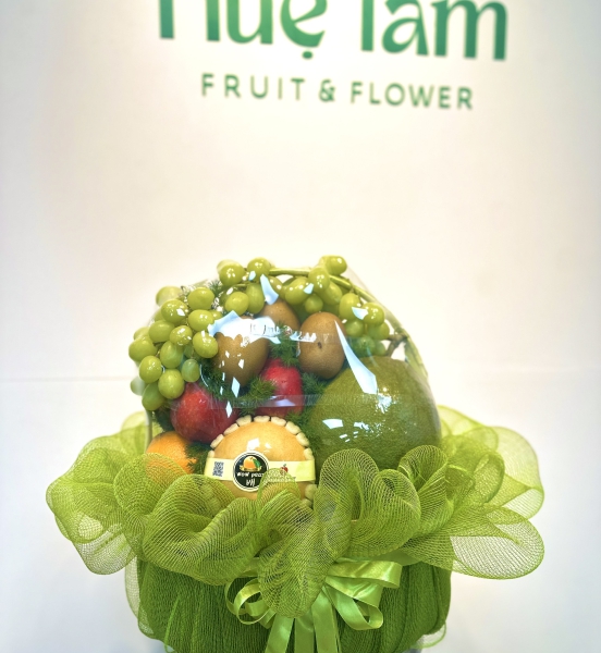Giỏ Trái Cây Xanh Tươi Gắn Kết