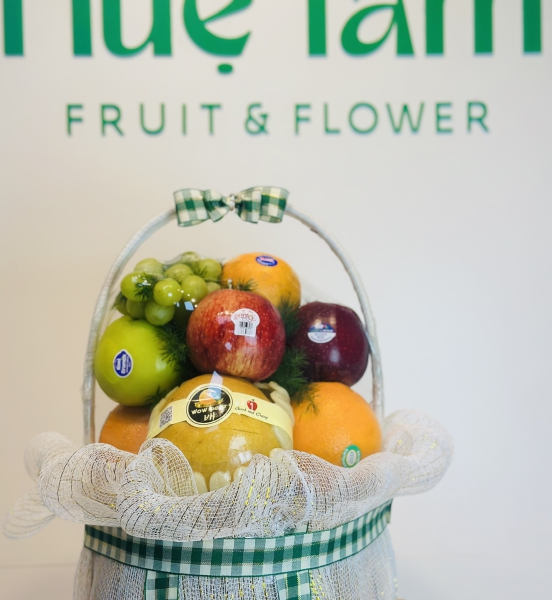 🌿 “Giỏ Quà Trái Cây Tươi An Khang” 🍎🍇🍊