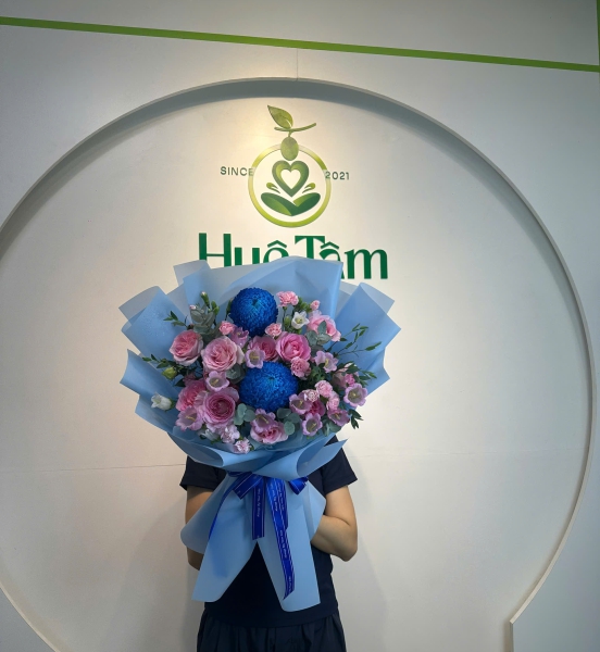 Bó Hoa Tình Yêu Xanh Thắm