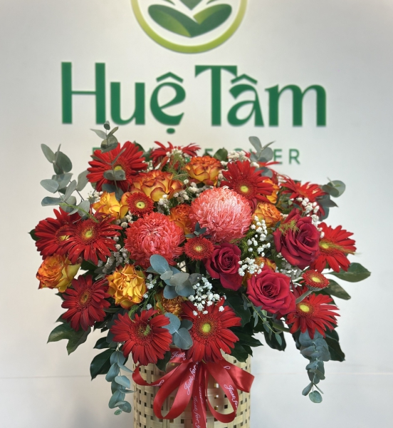 “Giỏ Hoa Hồng Lộc Tài”