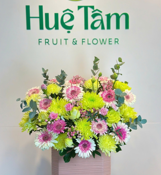 🌸 Giỏ Hoa Sắc Xuân Tươi Mới 🌸