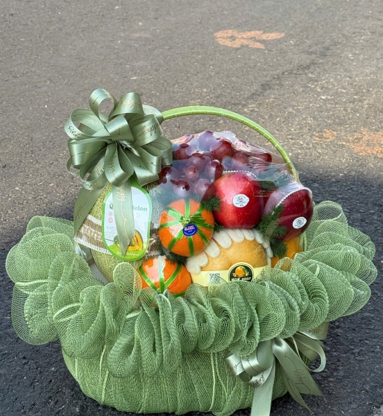 🍈 Green Fresh Harmony – Giỏ Quà Trái Cây An Nhiên ✨