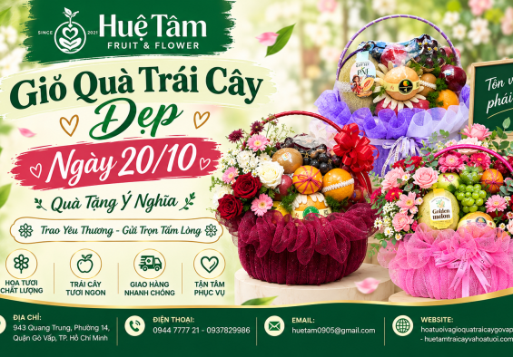 Giỏ Quà Trái Cây 20/10 Gò Vấp – Quà Tặng Tinh Tế, Ý Nghĩa