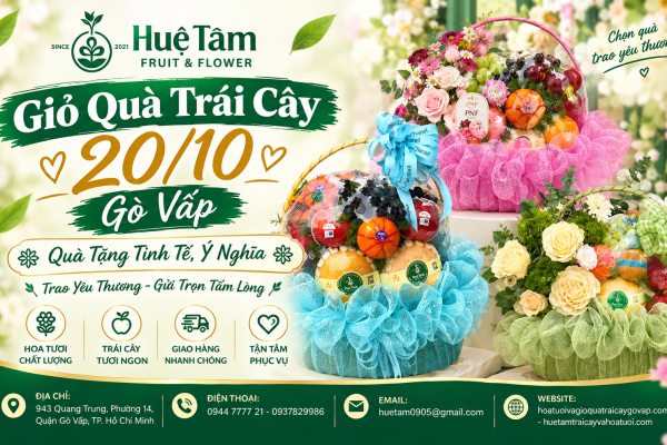 Giỏ Quà Trái Cây Đẹp Ngày 20/10 – Quà Tặng Ý Nghĩa