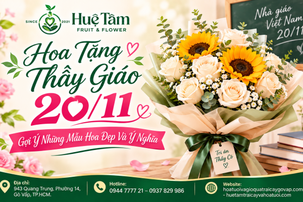 Hoa Tặng Thầy Giáo 20/11 – Gợi Ý Những Mẫu Hoa Đẹp Và Ý Nghĩa
