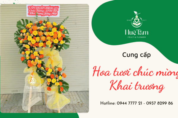 Kệ hoa chúc mừng khai trương đẹp, ý nghĩa thay lời chúc phát tài phát lộc