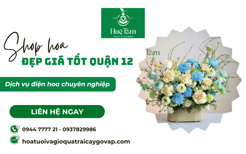 shop hoa đẹp giá tốt quận 12